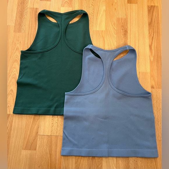 Set of (2) Free People Ribbed Tank Tops M/L - Picture 3 of 5